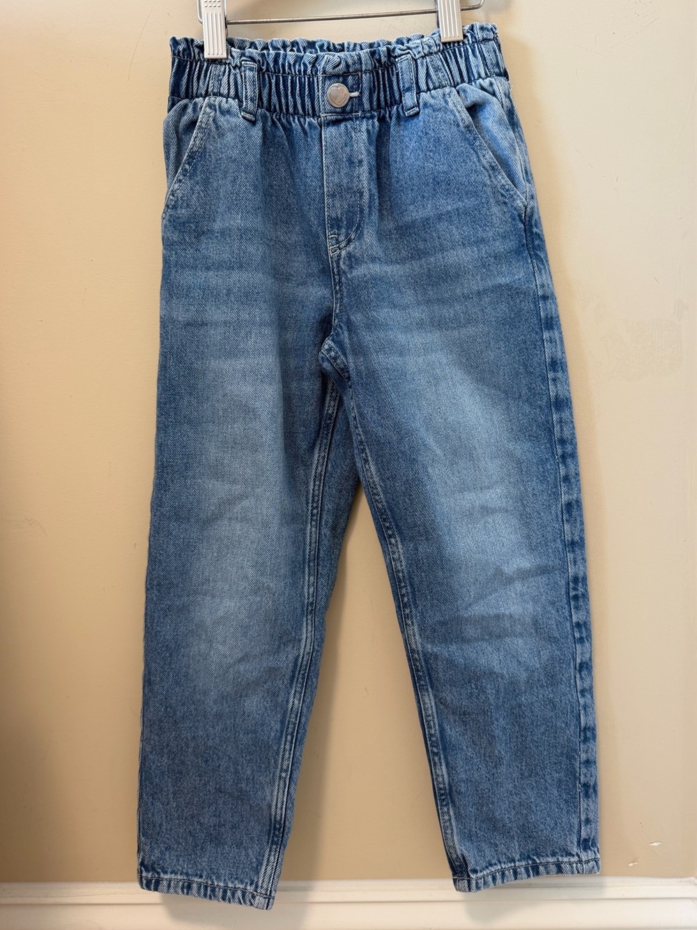 H&M Light Blue Elastic-Waist Kids Jeans